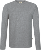 Longsleeve Perf. Gr. L, grau meliert - 50% Baumwolle, 50% Polyester