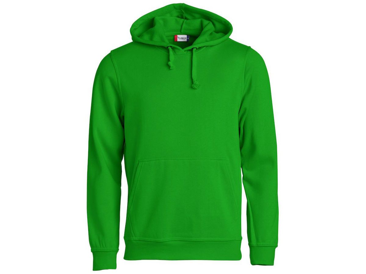 CLIQUE BASIC Hoody, Dark appelgr. Gr. L - 80% Polyest. 20% Baumw. 300 g/m2