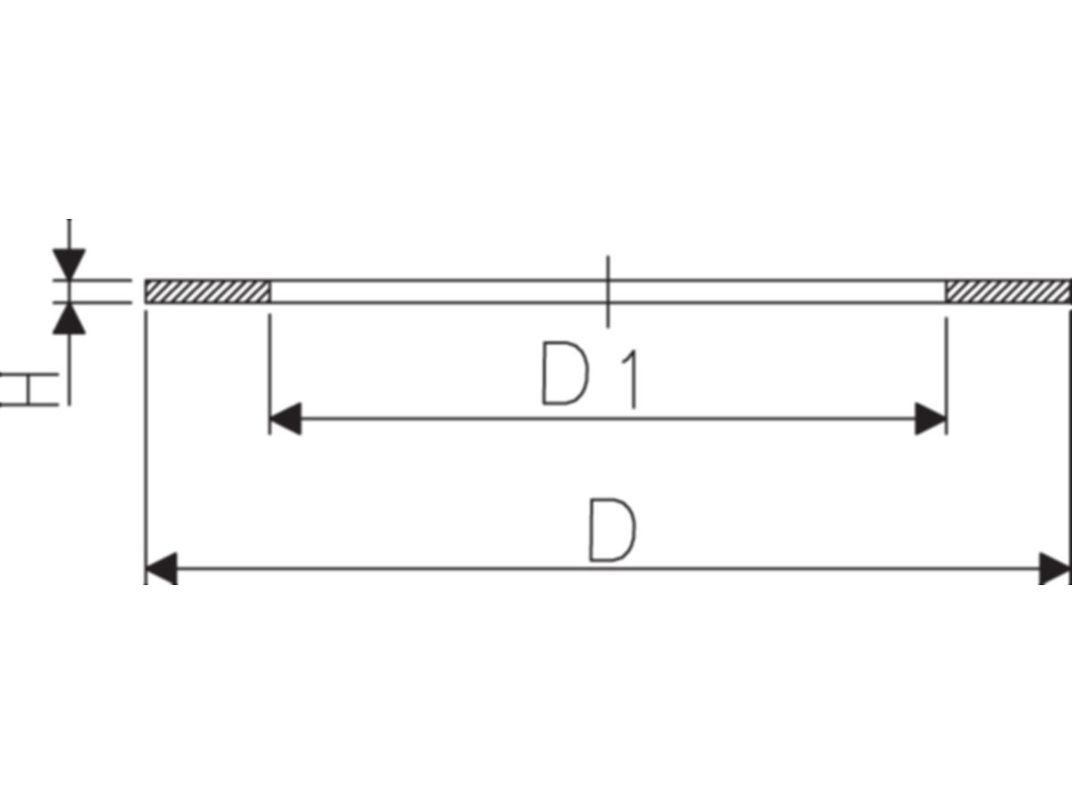 Flansch Dichtung EPDM verschraubung d63