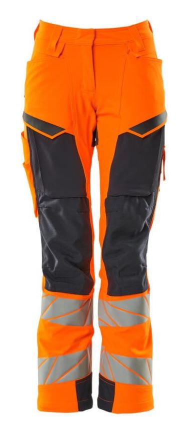 Hose mit Knietaschen, Strech Damen - 88% PES / 12% EOL, 275 g/m2