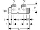 Mepla Verteiler dreifach