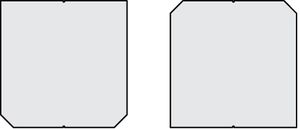Dachschiefer-Platten Eternit XM - 40x40 cm, Doppeldeckung, LINEA / BASSA