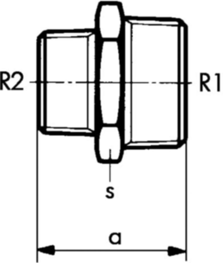 Doppelnippel reduziert +GF+ Serie 8000