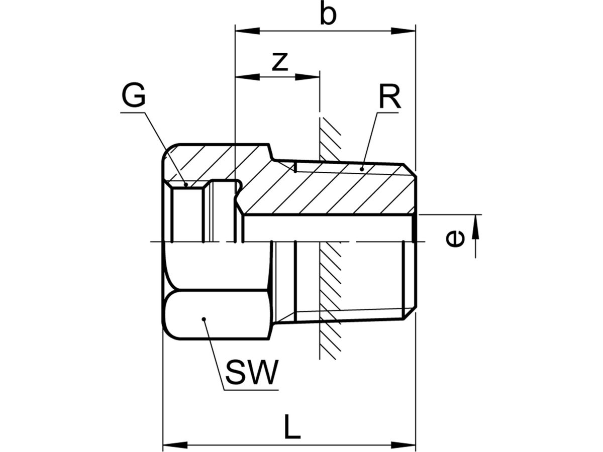 Übergangsnippel Serto Nr. 40