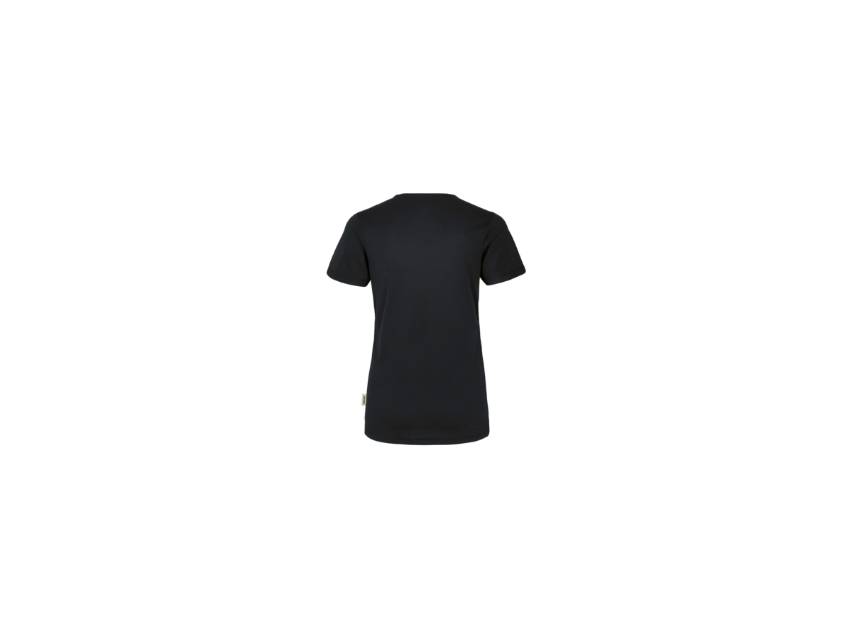 Damen-V-Shirt COOLMAX Gr. XL, schwarz - 100% Polyester, 130 g/m²
