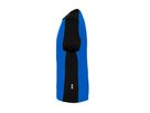 T-Shirt Contrast Mikralinar Gr. 2XL - royalblau/schwarz