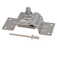 Blechanschluss mit Klemmplatte Inox - Draht 6-10mm