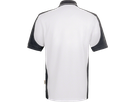 Poloshirt Contrast Perf. S weiss/anth. - 50% Baumwolle, 50% Polyester, 200 g/m²