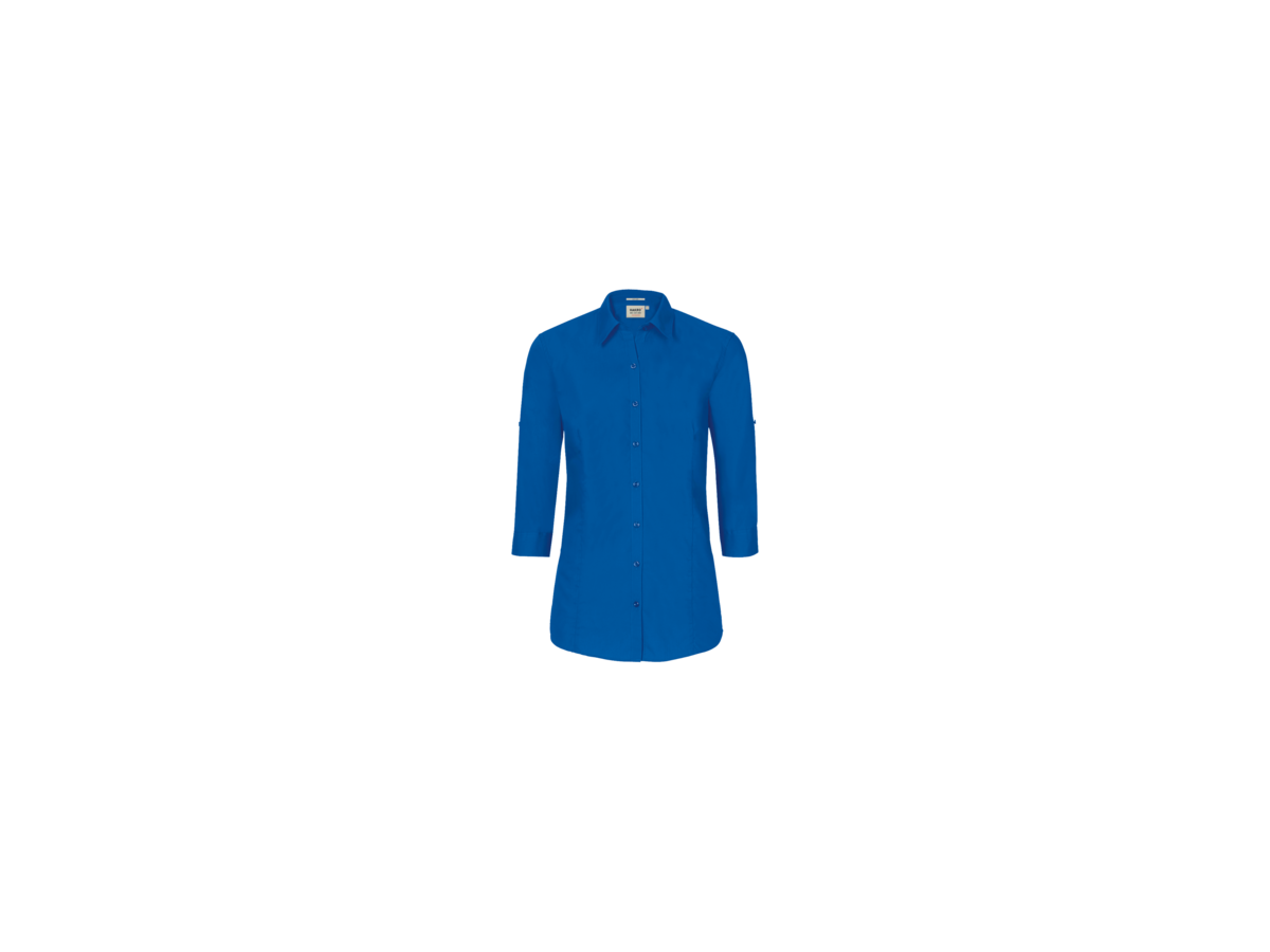 Bluse Vario-¾-Arm Perf. 6XL royalblau - 50% Baumwolle, 50% Polyester, 120 g/m²