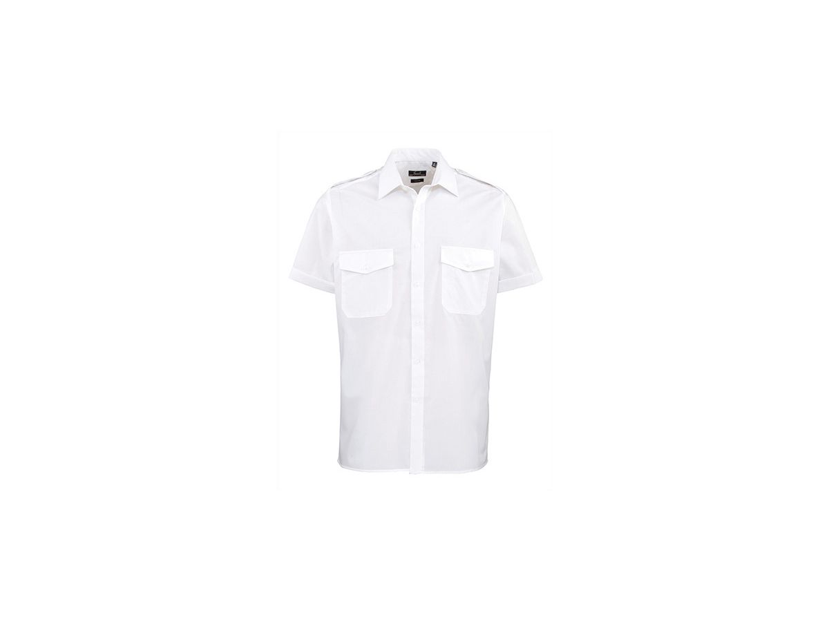 Pilot Shirt Shortsleeve - 65% PES / 35% CO, 105 g/m2