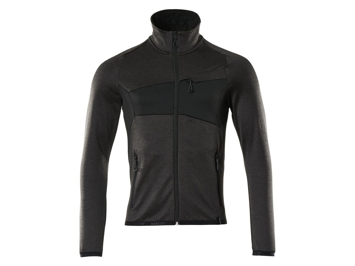 Fleecepullover Microfleecejacke - mit Reissverschluss, 94% PES / 6% EL