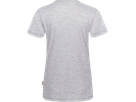 Damen-V-Shirt Classic Gr. S, ash meliert - 98% Baumwolle, 2% Viscose, 160 g/m²