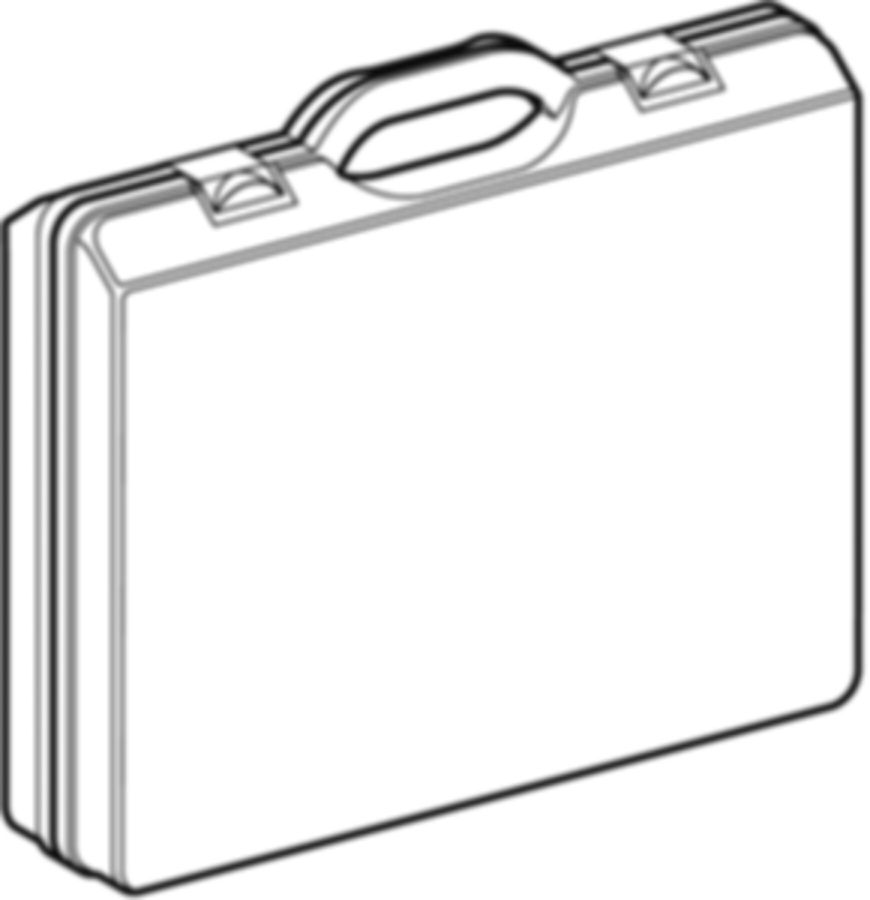 Koffer leer für Geberit Einsatzbacken - Für Einsatzbacken 50-90 mm