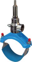 TMH Anbohrarmaturen für obere Anbohrung - Ventil: CR-Messing, vernick. und verchr.