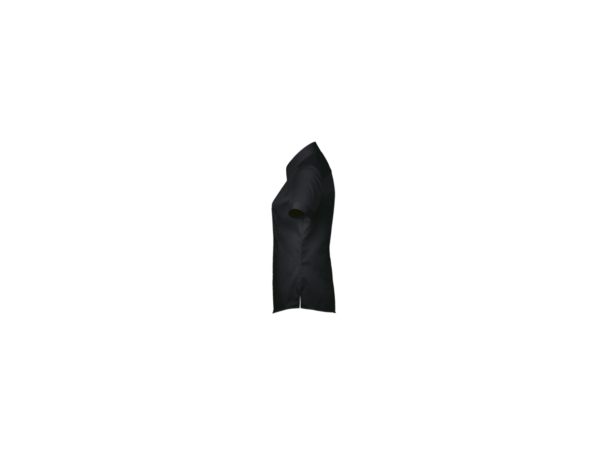 Bluse ½-Arm Business Gr. L, schwarz - 100% Baumwolle, 120 g/m²