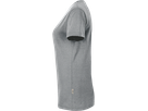 Damen-V-Shirt Perf. Gr. S, grau meliert - 50% Baumwolle, 50% Polyester, 160 g/m²