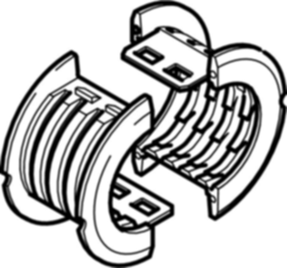 Mepla Rohrschellen-Einlegeschalen