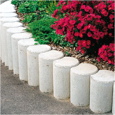 Beton-Hohlpalisade rund Ø 12 cm - mit Kehlung, leicht konisch