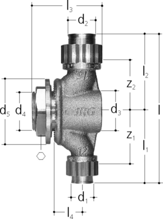 Sanipex Anschluss T-Stück - für UP-Spülkasten