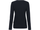 Damen-Longsleeve Perf. Gr. 5XL, schwarz - 50% Baumwolle, 50% Polyester, 190 g/m²