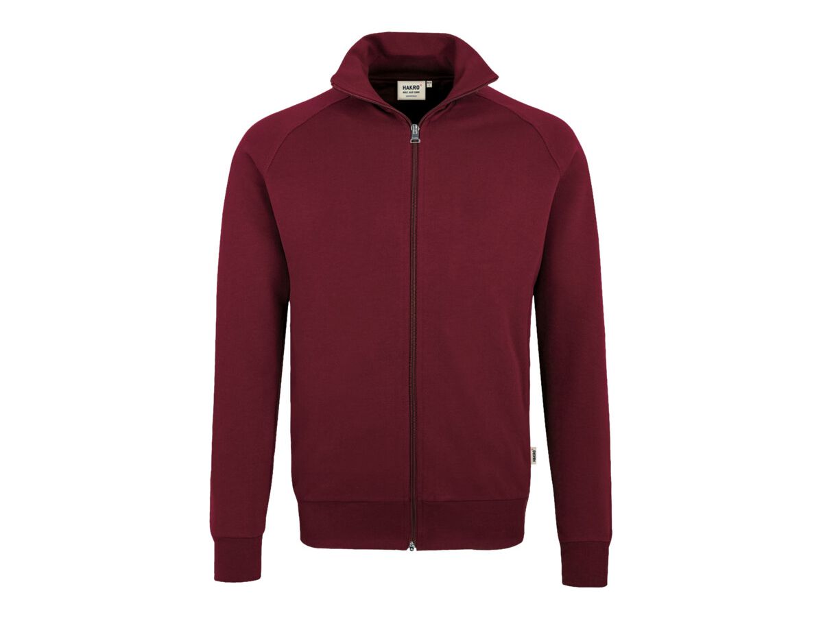 Sweatjacke College Sportlicher Raglan- - Schnitt 70% Baumw. 30% Polyest.300 g /m²