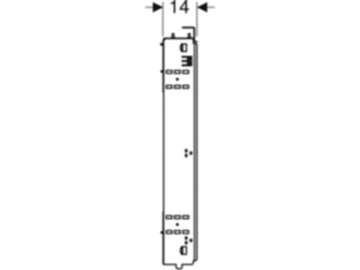 Geberit Duofix Rohbaubox für ONE - Spiegelschrank, 80 x 76 cm