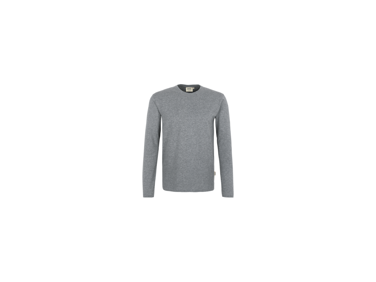 Longsleeve Heavy Gr. 2XL, grau meliert - 85% Baumwolle, 15% Viscose, 185 g/m²