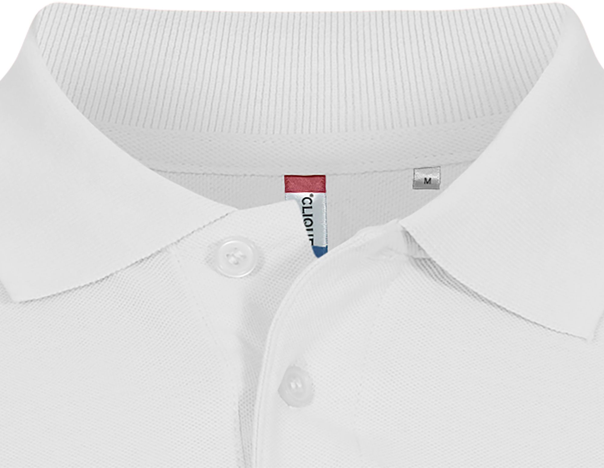 CLIQUE Basic Herren Polo-Shirt, Gr. 2XL - weiss, 100% Baumwolle, 190 g/m2