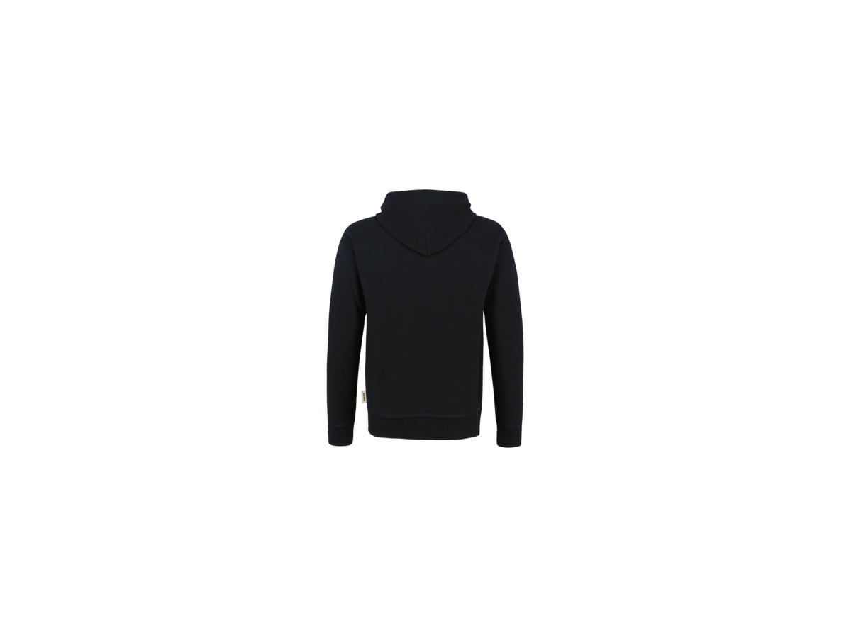 Kapuzenjacke Bonded S schwarz/silber - 55% Polyester, 45% Baumwolle