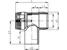 T-Stück 90° egal PE 100 S-5 SDR 11 - 5 bar Gas / 16 bar Wasser