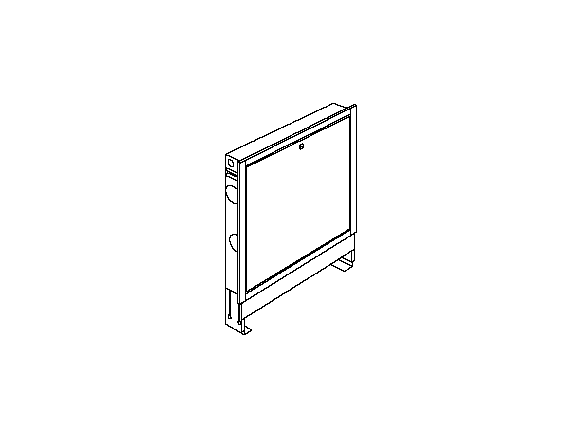 Einbauschränke Nr. 1, weiss lackiert - Breite innen: 560 mm