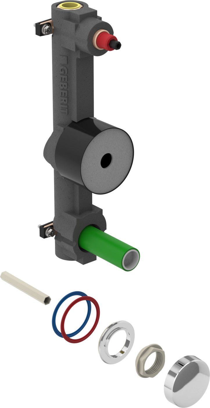 Geberit Wasserstrecke Rp 3/4" - mit Unterputzabsperrventil JRG LegioStop