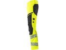 Hose mit Knietaschen, Stretch, Gr. 82C60 - hi-vis gelb/schwarz, 92% PES/8%EL