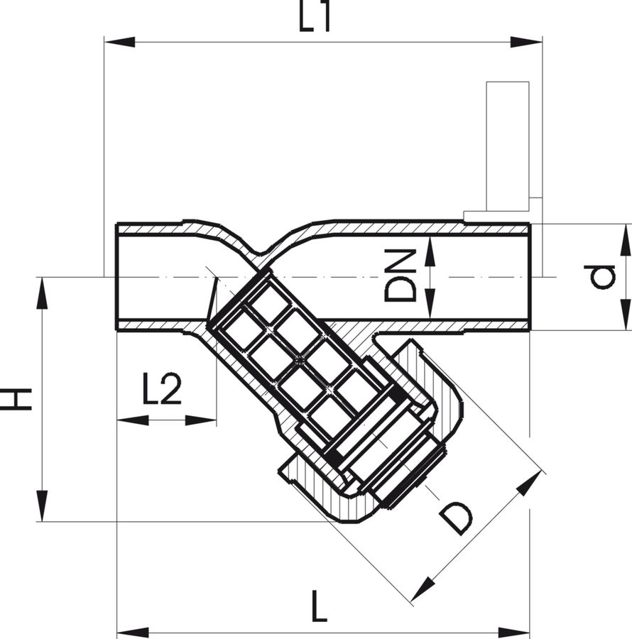 Schmutzfänger Typ 305 PVC-U - für Schmutzfänger, Lochd: 0.8 mm
