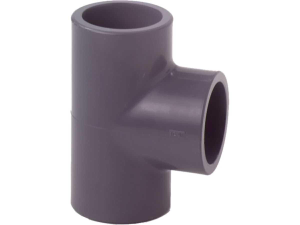 T 90° egal PVC-U metrisch