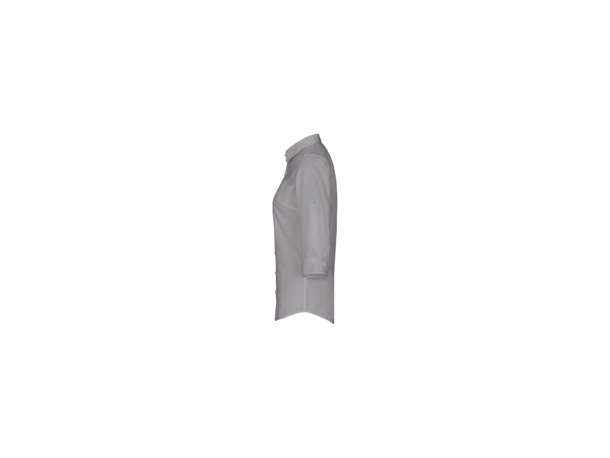 Bluse Vario-¾-Arm Perf. Gr. 5XL, titan - 50% Baumwolle, 50% Polyester, 120 g/m²