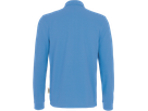 Longsleeve-Poloshirt Perf. M malibublau - 50% Baumwolle, 50% Polyester, 220 g/m²