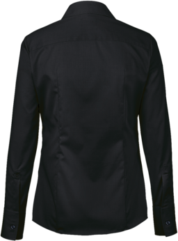 Bluse 1/1-Arm Business Gr. L, schwarz - 100% Baumwolle