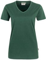 Damen V-Shirt Mikralinar PRO, Gr. 2XL - hp tanne