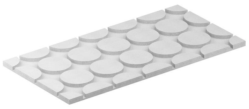 Fermacell Therm 25 mm rund 1000/500 mm - Fussbodenheizelement, Nutabstand 167 mm