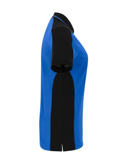 Poloshirt Mikralinar Contrast Gr. 2XL - royalblau/schwarz, Damen