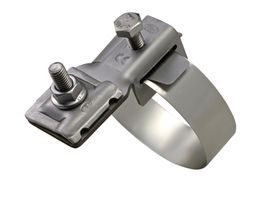 Bandrohrschelle Inox, aussen bis 80 mm - für Draht 6-10 mm