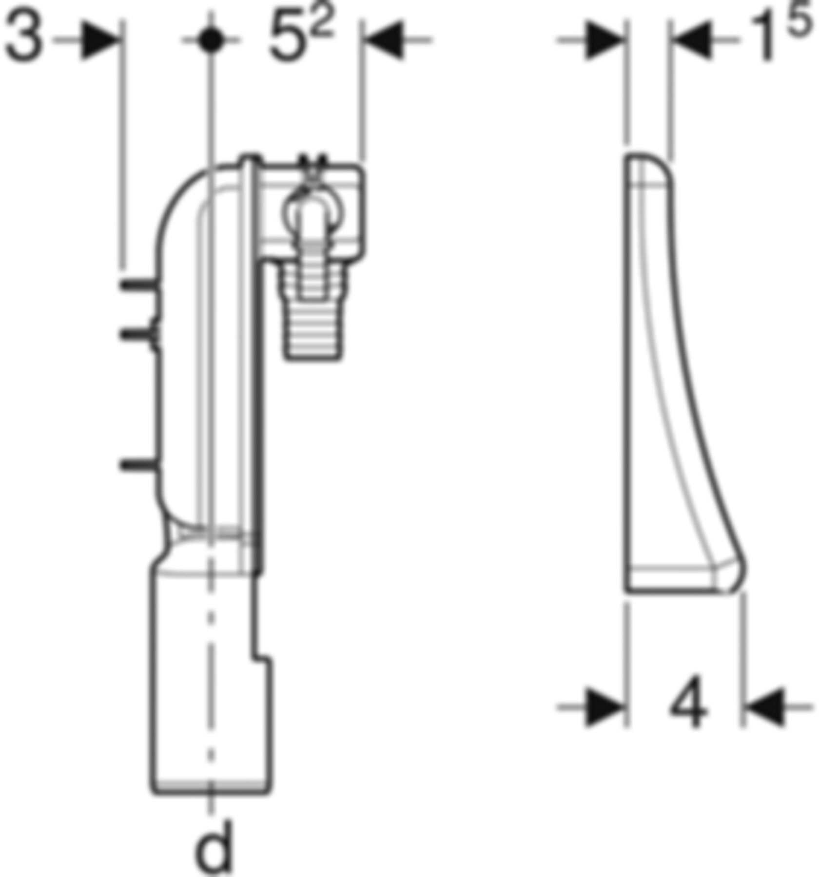 Geberit PE Fertigbauset für UP-Sifon - für Wasch- und Geschirrspülmaschine