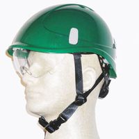 Schutzhelm Montana I ROTO KS / grün - mit Drehknopf, Schutzbrille, Kinnbänder