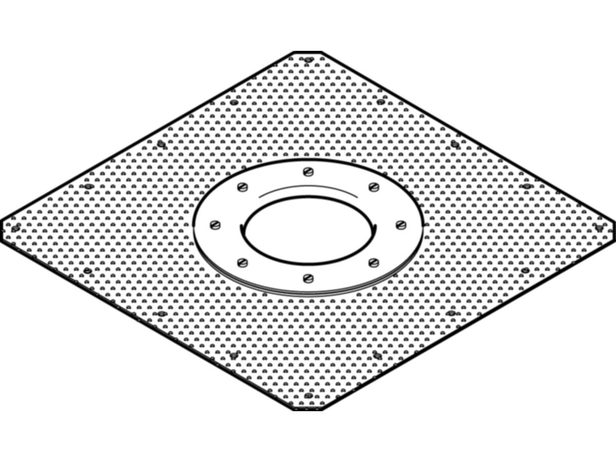 Geberit Flansch mit Anschlussblech - zu 364670/364671