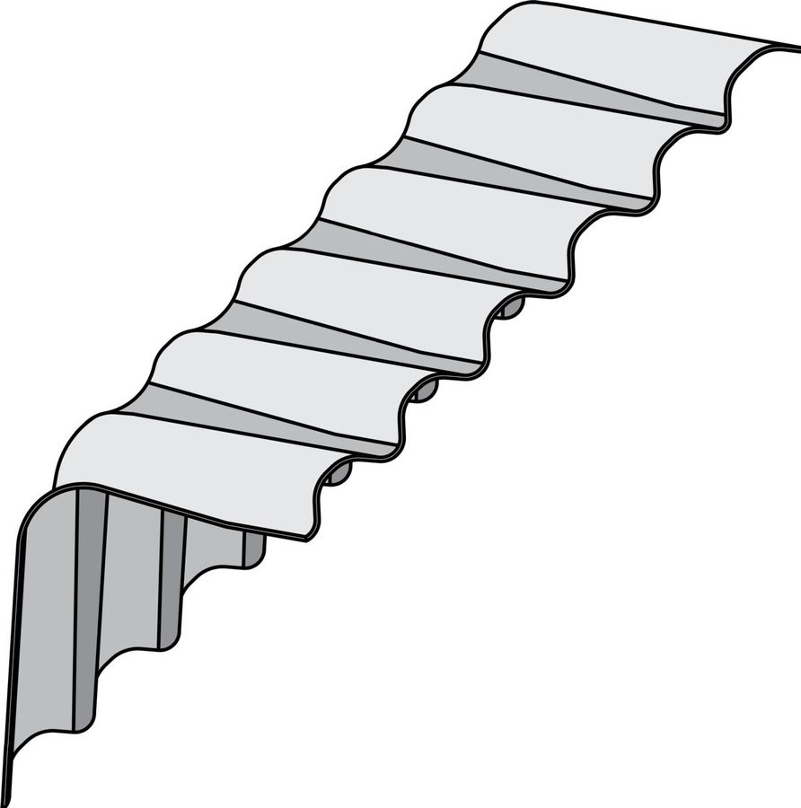 Welleternit Wellwinkel 90° - Typ OA 24, Anthracite N6512