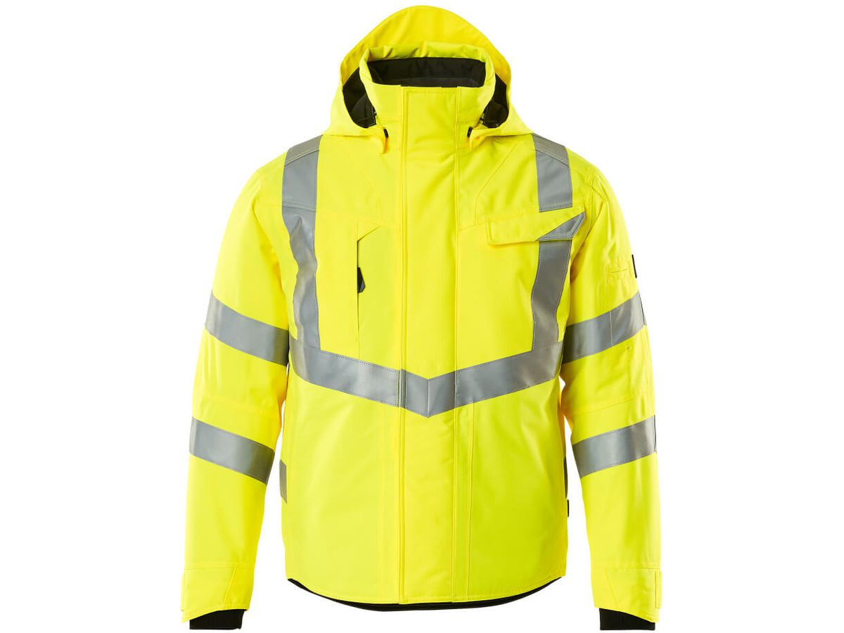 Winterjacke wattiert, Gr. M - hi-vis gelb, 100% PES, 210 g/m2