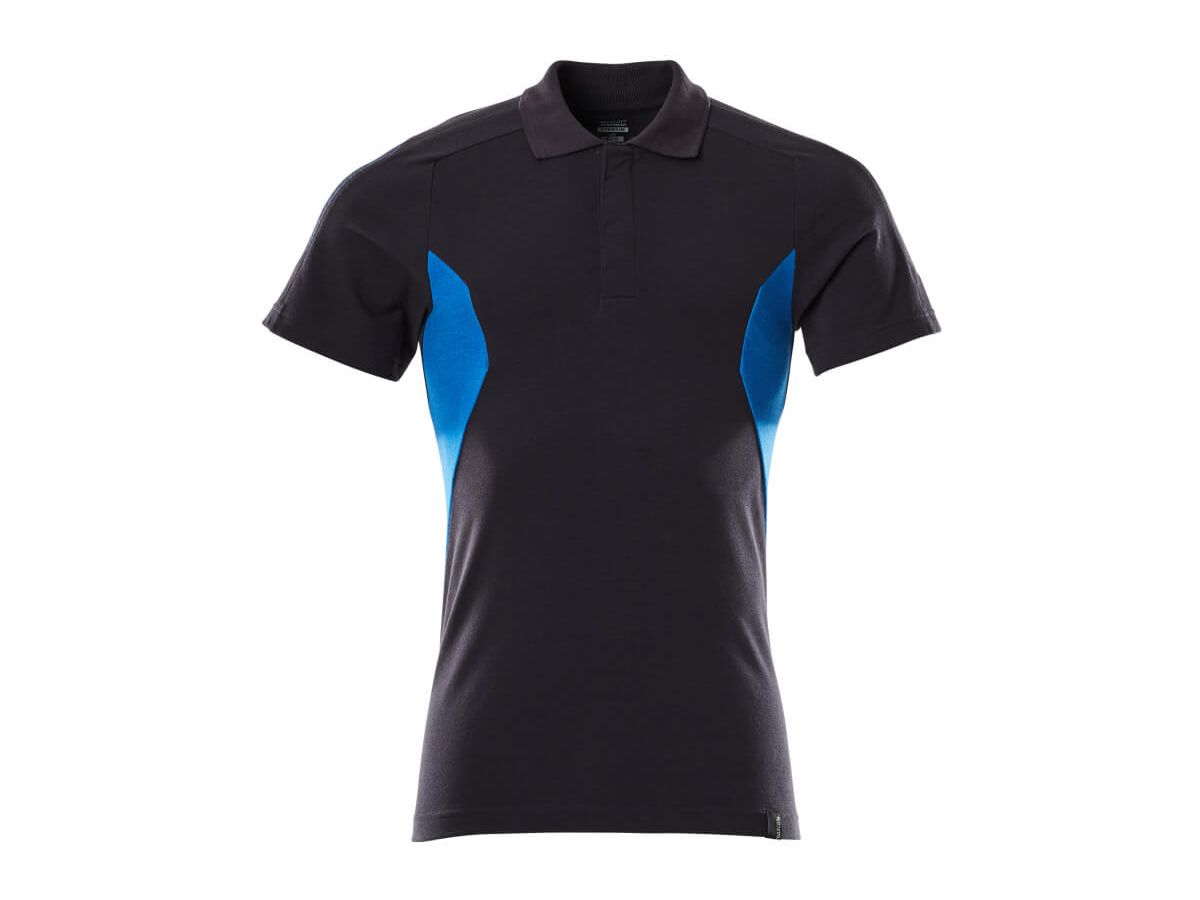Poloshirt Modern Fit Gr. XS ONE - schwarzblau/azurblau, 60% CO/40% PES