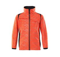 MASCOT Shoftshelljacke für Kinder - Hi-vis rot/schwarzblau, Reflexeffekte