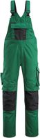 Augsburg Latzhose grün/schwarz Gr. 76C52 - 65% Polyester / 35% Baumwolle, 270 g/m²
